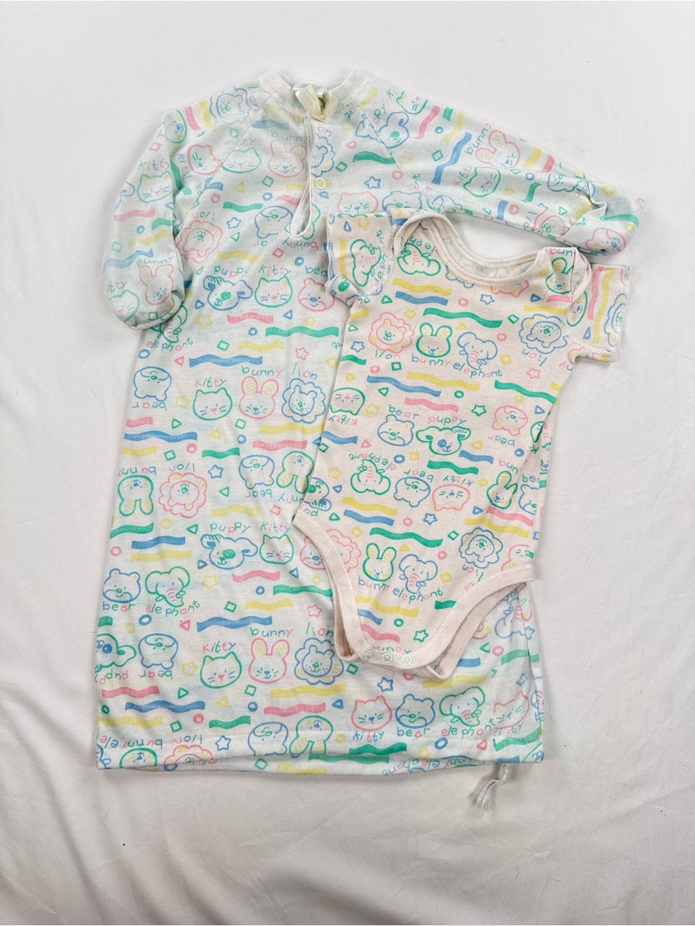 Vintage 90’s Mother Goose Sleep Sack and Bodysuit Set